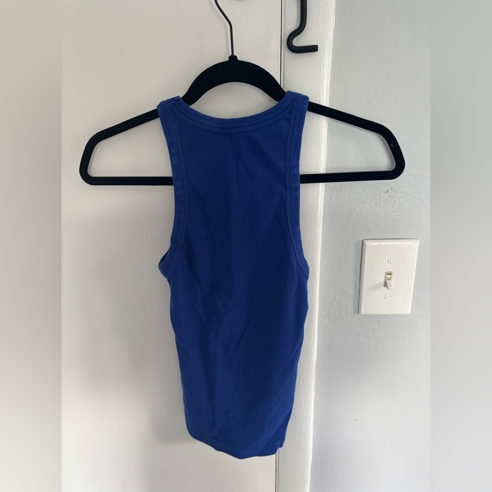 Blue tank top french brand
